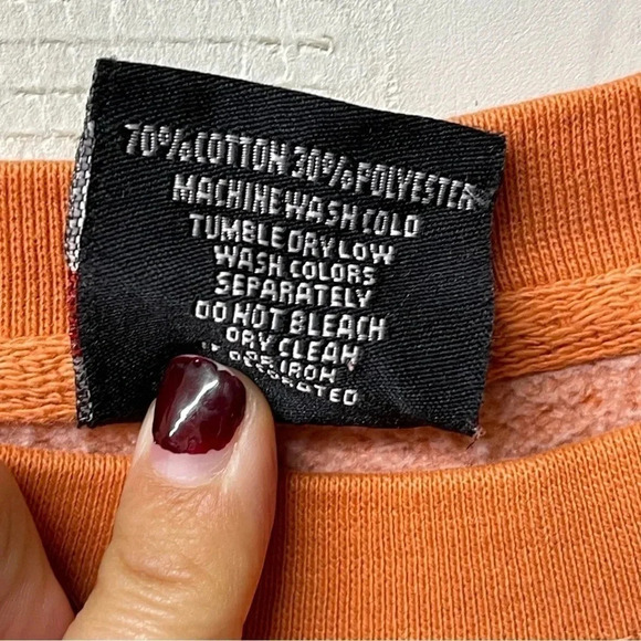 Orange coral Park City sweatshirt by Outfitter Trading Co. women’s small. - Picture 5 of 6